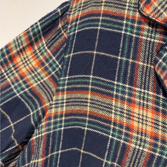 Aerie plaid holiday short sleeve pajama top - Picture 3 of 4